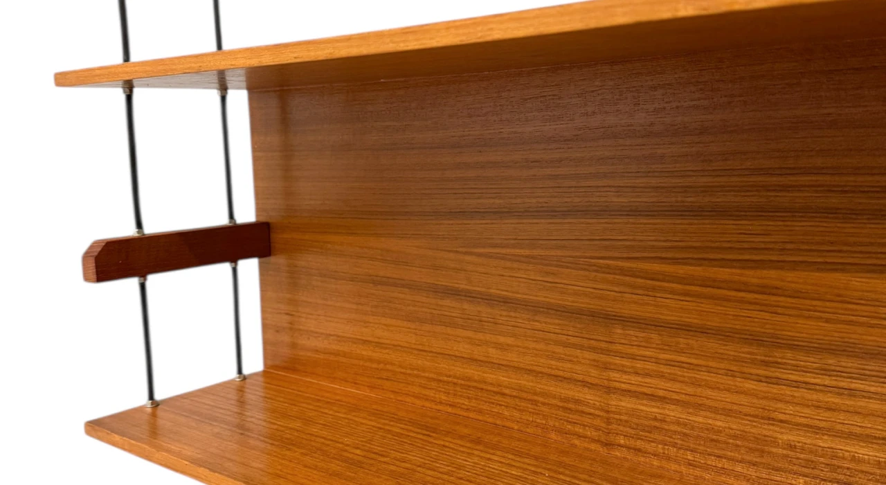 Mid-Century Modern Wall Mounted Shelf by Walter Wirtz for Wilhelm Renz, 1960s